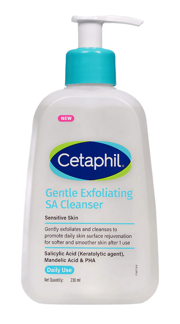 Cetaphil Gentle Exfoliating Salicylic Acid Cleanser Foaming Gel Sensitive Skin 236 ml