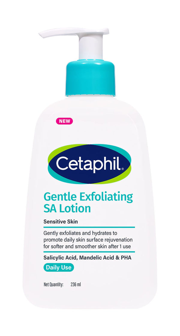 Cetaphil Exfoliating Salicylic Acid Lotion, Fragrance-Free Face & Body, 236 ml