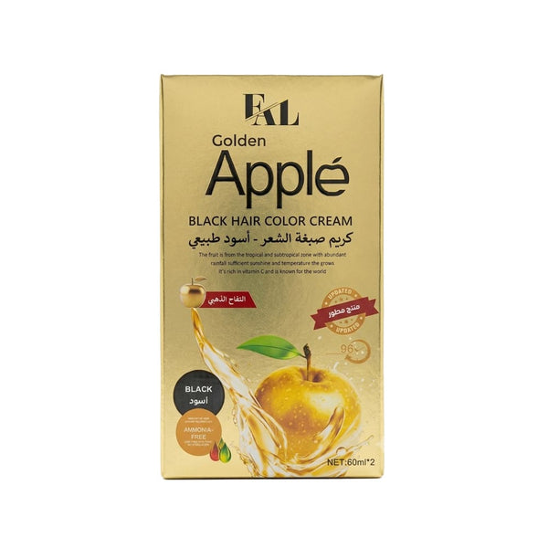 Fal Cream Hair Color Natural Black Golden Apple Extract 2 x 60 ml