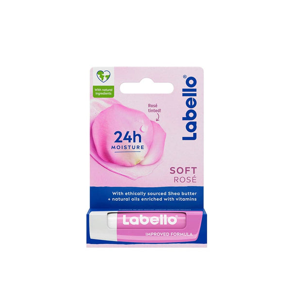 Labello Tinted Pink Lip Balm Shea Butter Coconut Oil 24 Hour Moisture 4.8g