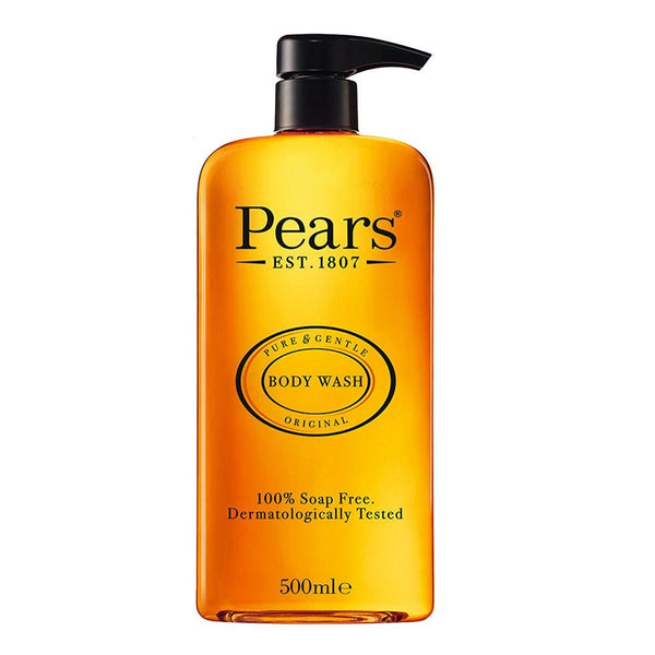 Pears Pure and Gentle Body Wash Gel, Soap-Free Sensitive Skin Care, 500 ml