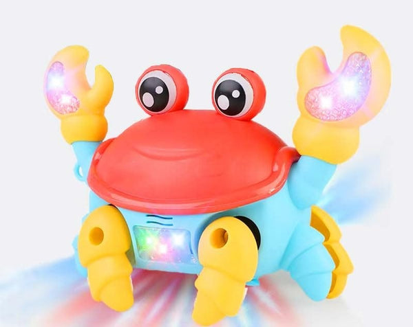 Urban Tots Mini Crawling Crab Baby Musical Light-Up Toy, Multicolor
