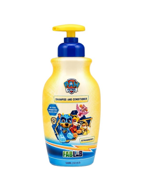 Fab Lab Paw Patrol Kids 2-in-1 Shampoo & Conditioner Strawberry Scent 500 ml