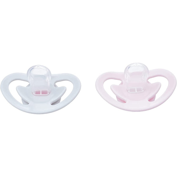 Vital Baby Airflow Silicone Pacifiers, Symmetrical Nipples, Wide Airflow Shield, 2-Pack