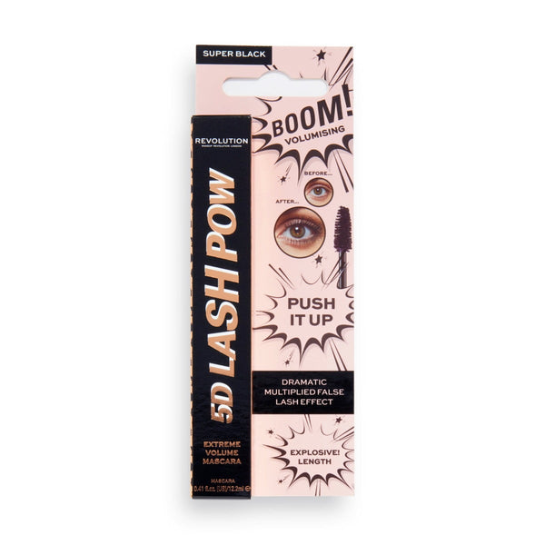 Revolution 5D Lash Pow Mascara Black Volumizing Long-Wear Formula
