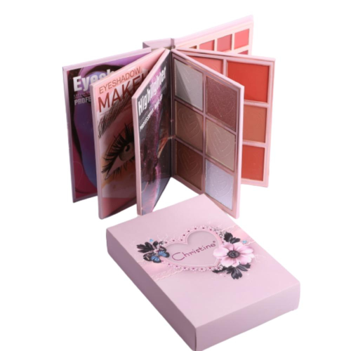 Christin 5-in-1 Face Makeup Palette Eyeshadow Highlighter Blush Lip Color Concealer Brow Makeup CH-K2313
