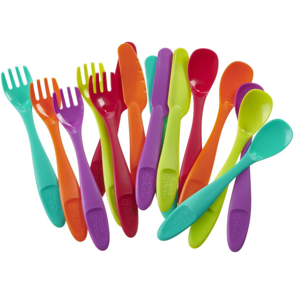 Vital Baby Perfectly Simple Baby Cutlery Set, Lightweight, 15-Piece