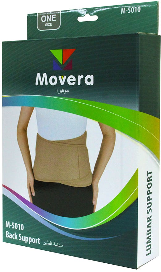 Movera M-5010 Back Support One Size Lumbar Comfort and Posture Support