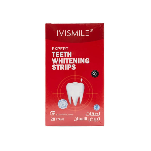 Ivi Smile Teeth Brightening Strips Flexible At-Home Surface Stain Care, 28 Strips
