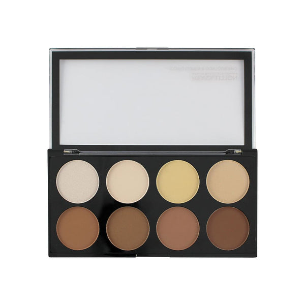 Makeup Revolution Iconic Lights & Contour Pro Palette, 8 Buildable Contour Shades