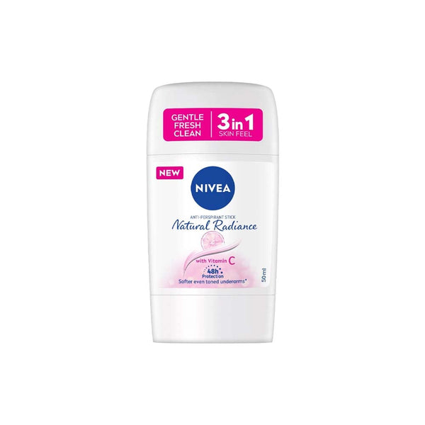 NIVEA Natural Radiance Deodorant Stick 48-Hour Protection Licorice Avocado 50 ml