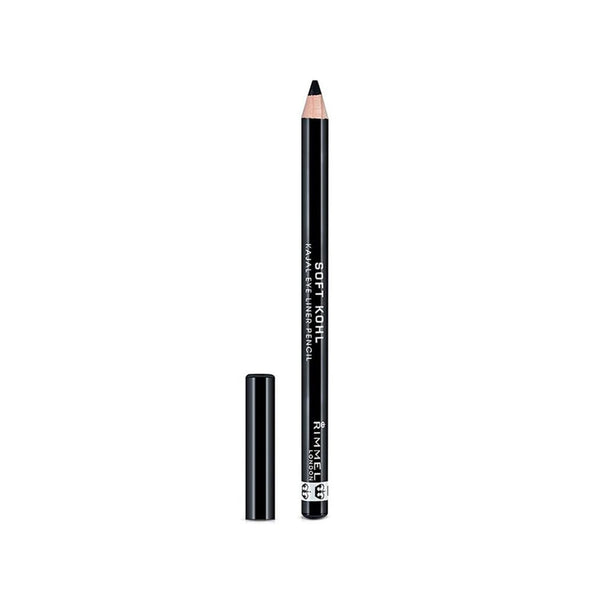Rimmel London Soft Kohl Kajal Eyeliner Pencil Smooth Blendable Jet Black 061, 1.2 g