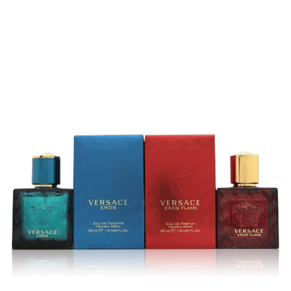 Versace Eros & Eros Flame Fragrance Set Eau de Toilette and Eau de Parfum 2 x 30 ml