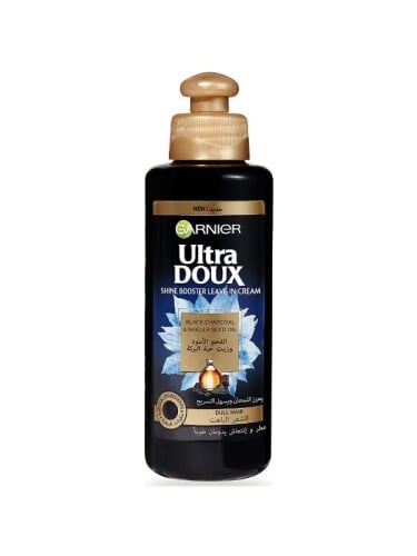 Garnier Ultra Doux Leave-In Cream Black Charcoal and Black Seed Oil 200ml