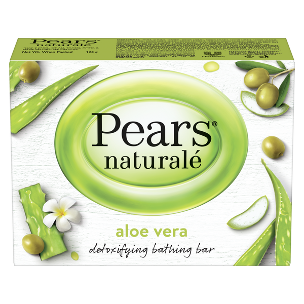 Pears Natural Aloe Vera Soap Bar Pure Glycerin Mild Formula 125 g