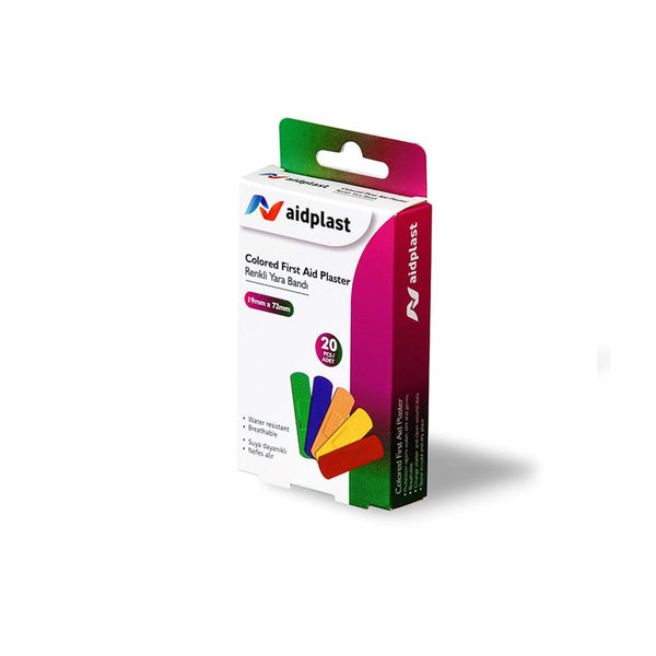 Luxplast Aidplast Colored Adhesive Plasters Assorted Colors
