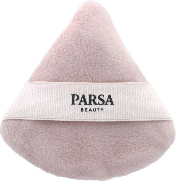 Parsa 2-in-1 Makeup and Powder Puff, Dual-Sided Silicone Core, Beige and Rose