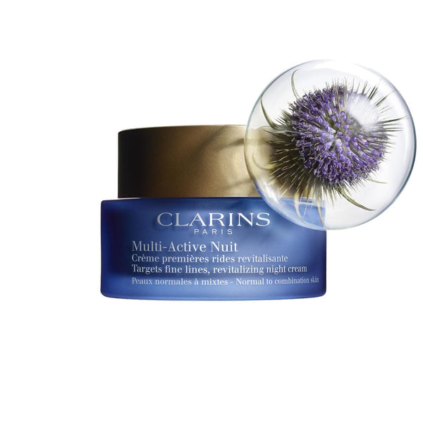 Clarins Multi-Active Night Cream Moisturizing Shea Butter Kiwi Fruit Extract Normal to Combination Skin 50ml