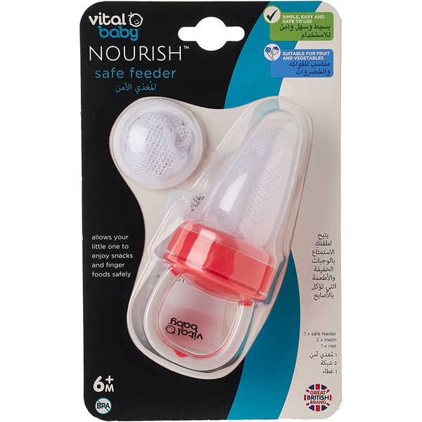 Vital Baby Nourish Safe Feeder Soft Spout BPA-Free Infant Snack Feeder