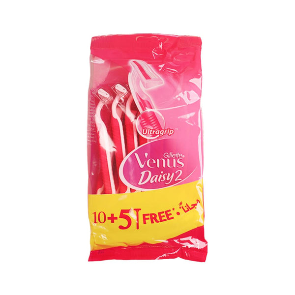 Gillette Venus Daisy Women's Razors with Lubricating Strip, 10+5 Pack