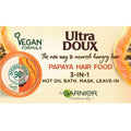 GARNIER Ultra Doux Repairing Papaya 3-in-1 Hair Food for Damaged Hair 390ml