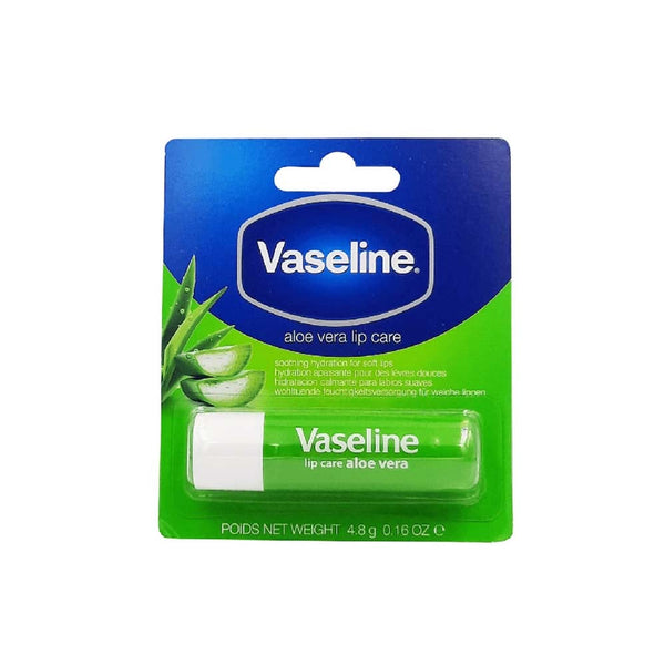 Vaseline Lip Care Aloe Vera Lip Balm Moisturizing Non-Sticky Formula 4.8 g
