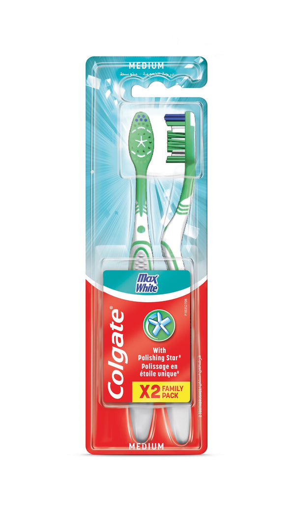 Colgate Max Fresh Toothbrush Mint-Scented Handle Tongue Cleaner