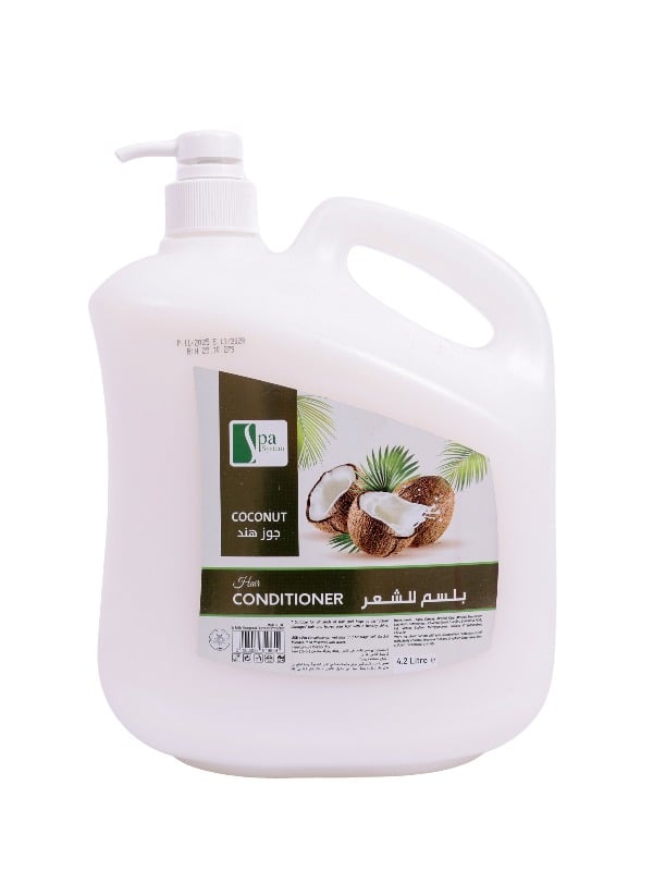 Spa System Coconut Hair Conditioner Salon Formula with Coconut Extract 4.2 L
