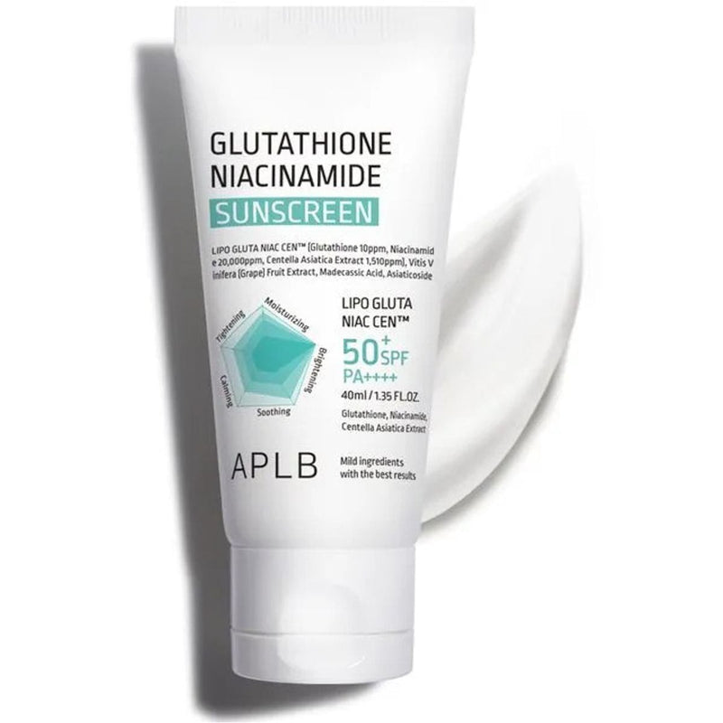 APLB Glutathione & Niacinamide Brightening Sunscreen SPF 50+ Lightweight 40 ml