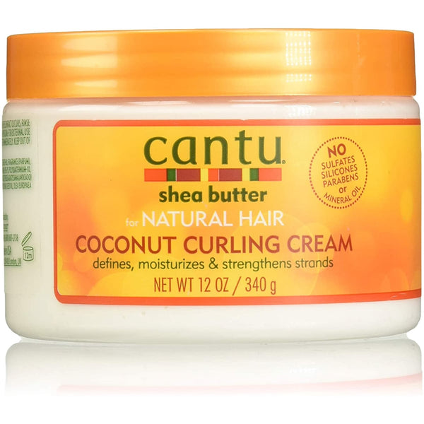 Cantu Coconut Curling Cream Moisturizing Curl Defining Formula Shea Butter Coconut Oil 340g