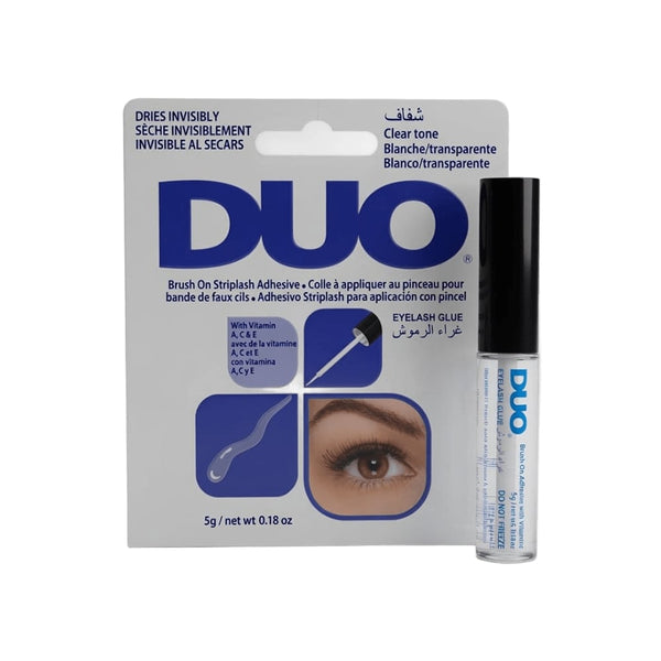 DUO Clear Feather Eyelash Glue, Clear False Lash Adhesive, 5 g