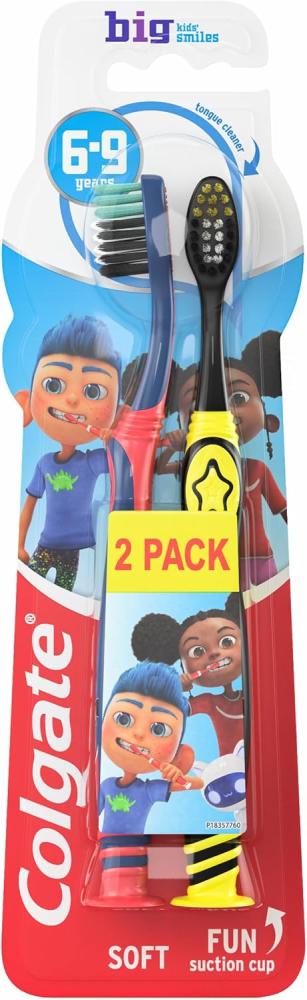 Colgate Kids Toothbrush Soft Bristles 6-9 Years Twin Pack