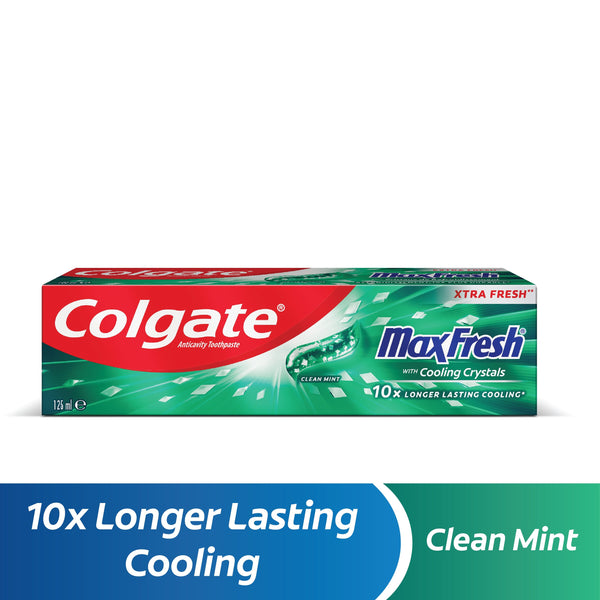 Colgate Max Fresh Clean Mint Fluoride Toothpaste UltraFreeze Cooling Technology 125 ml