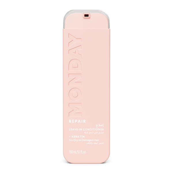 MONDAY Haircare REPAIR Leave-In Conditioner Cream with Keratin and Jojoba Oil, 150 mL