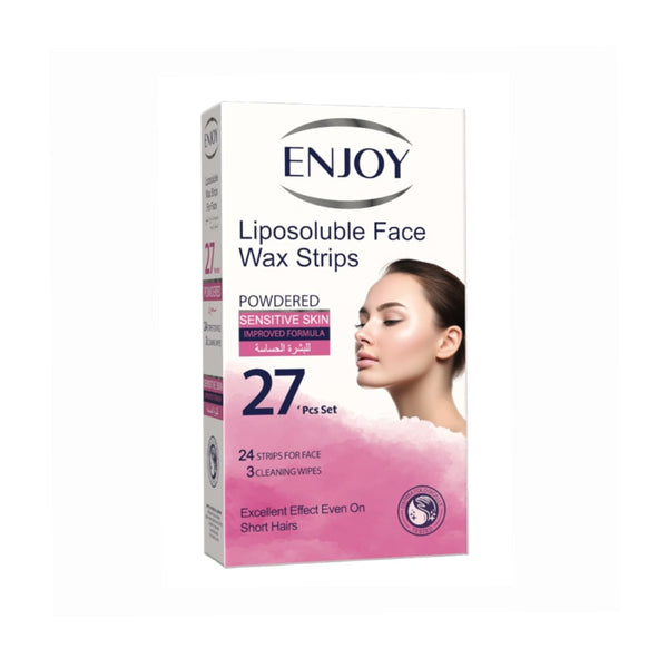 Enjoy Facial Wax Strips Sensitive Skin Azulen 27 Pieces