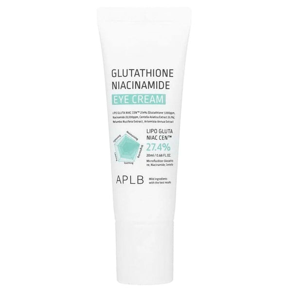 APLB Glutathione Niacinamide Eye Cream Lightweight Brightening Formula 20 ml