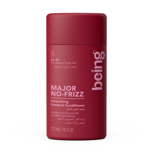 Being MAJOR NO-FRIZZ Smoothing Leave-In Conditioner Cream Jojoba and Almond Oils