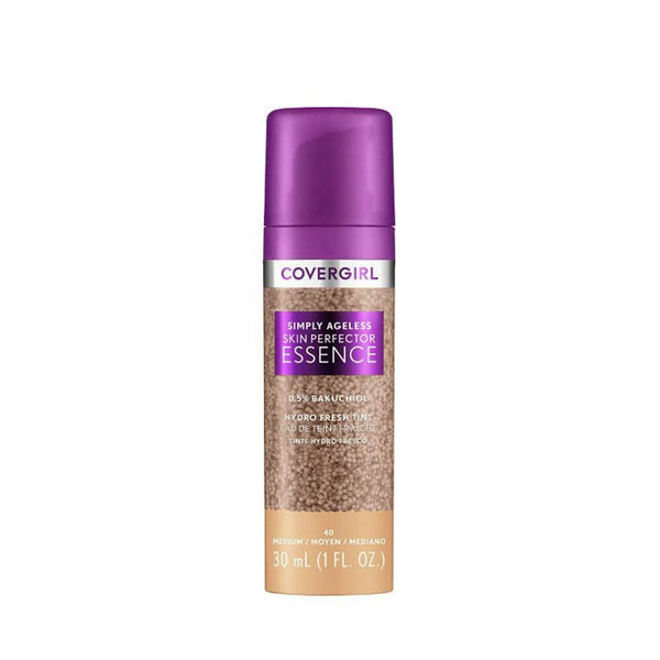 Covergirl Simply Ageless Skin Perfector Essence Foundation Natural Radiant Finish 40 Medium 30ml