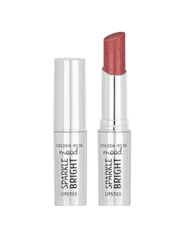Golden Rose Mood Sparkle Bright Lipstick Sheer High-Shine Pearlescent Finish 3.3 g