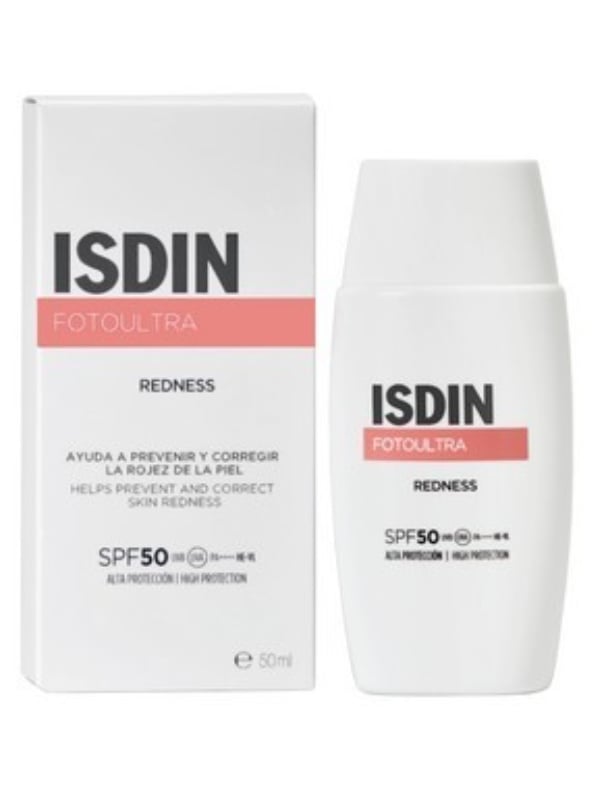 ISDIN Fotoultra Redness SPF 50+ Lightweight Facial Sunscreen, 50 ml