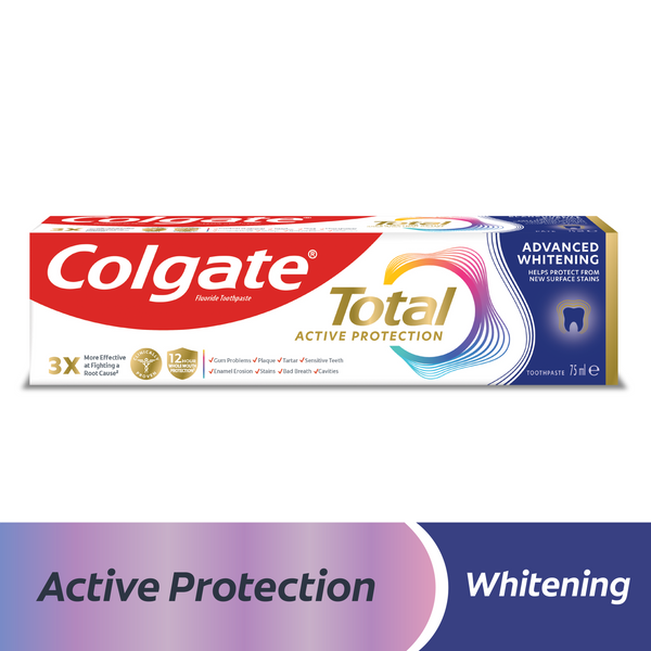 Colgate Total Advanced Brightening Toothpaste Fluoride Formula 75 ml