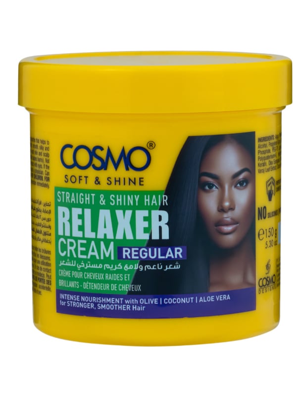 Cosmo Regular Hair Straightening Cream with Olive Oil, Aloe Vera & Coconut, 1000g