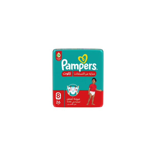 Pampers Rash Protection Pants Size 8, Aloe Vera Lotion, 26 Pants, +19 kg