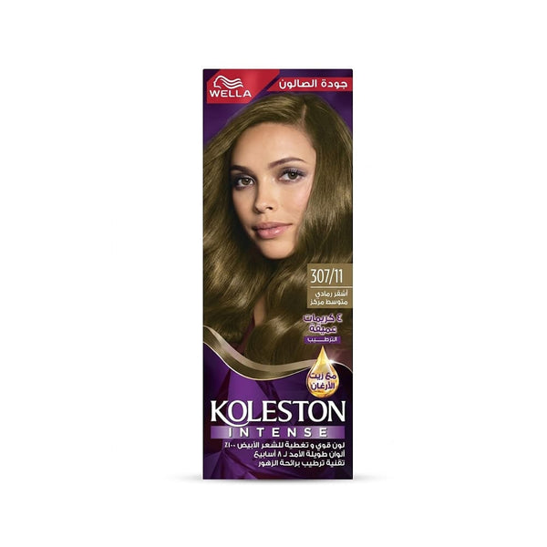 Wella Koleston Intense Hair Colour Dye, Medium Ash Blonde 307/11