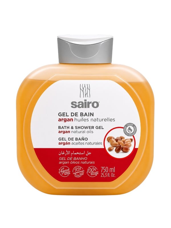 Sairo Argan Shower Gel Moisturizing Body Cleanser with Argan Oil Extract 750ml