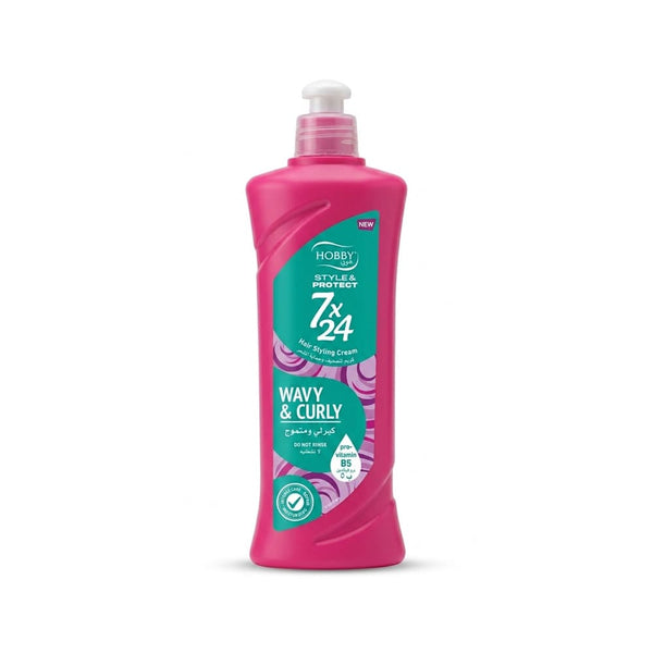 Hobby Curly & Wavy Styling & Protection Cream, Lightweight Moisturizing Formula, 250ml