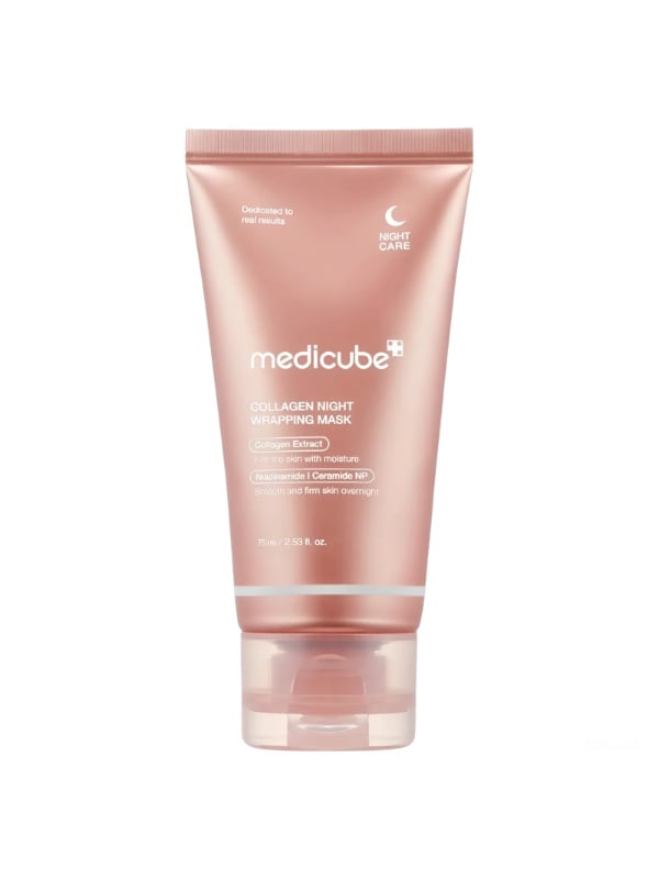 Medicube Collagen Night Wrapping Mask Hydrating Gel Cream with Hyaluronic Acid and Ceramide NP 75ml