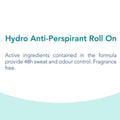 Novaclear Hydro Roll-On Deodorant, Hydrating Alcohol-Free Formula, 50 ml