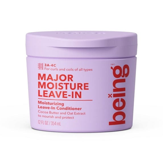 Being MAJOR SHINE Hydrating Leave-In Conditioner Cream, Shea Butter and Aloe, 227ml