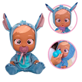 Cry Babies Stitch-Inspired Baby Doll with Pacifier, Bottle and 10 Baby Sounds